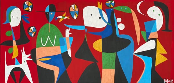 Coronación pieza de Enrique Pichardo pintor expresionista abstracto